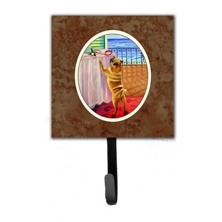 Jensendistributionservices Helping Himself Fawn Pug Leash or Key Holder MI227989